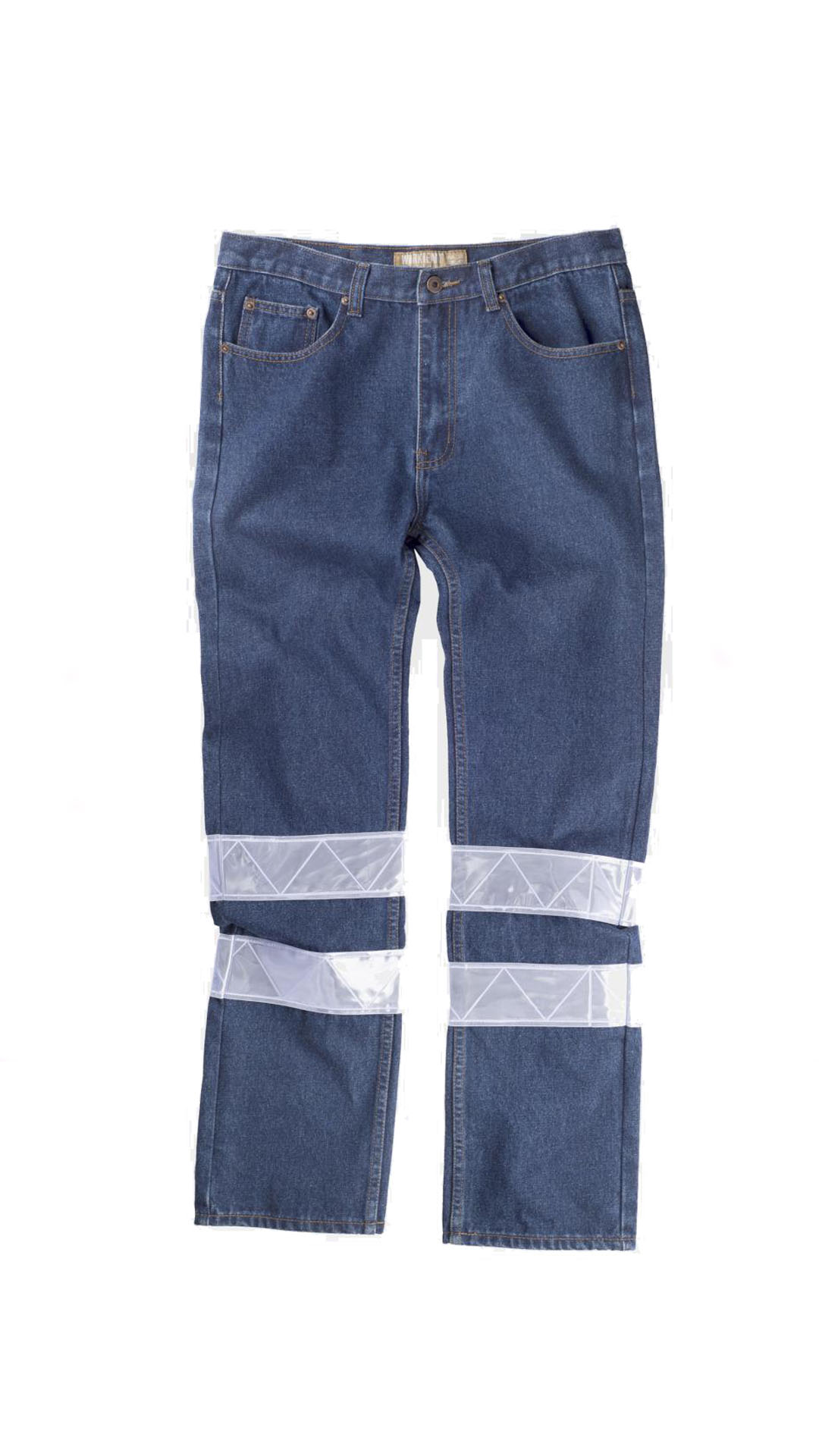 Workteam Pantalón Jeans con Reflectivo B4007